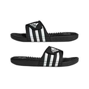 Adidas Adult Unisex Adissage Sandals Black / White Size 8 Men’s